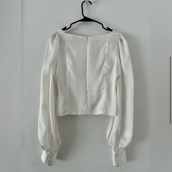 The Kooples Front-Button Sateen Top - Picture 4 of 10